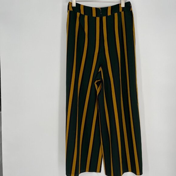 Shein Women's Striped Extra Wide Leg Pants Full Slit Size M - Picture 5 of 8